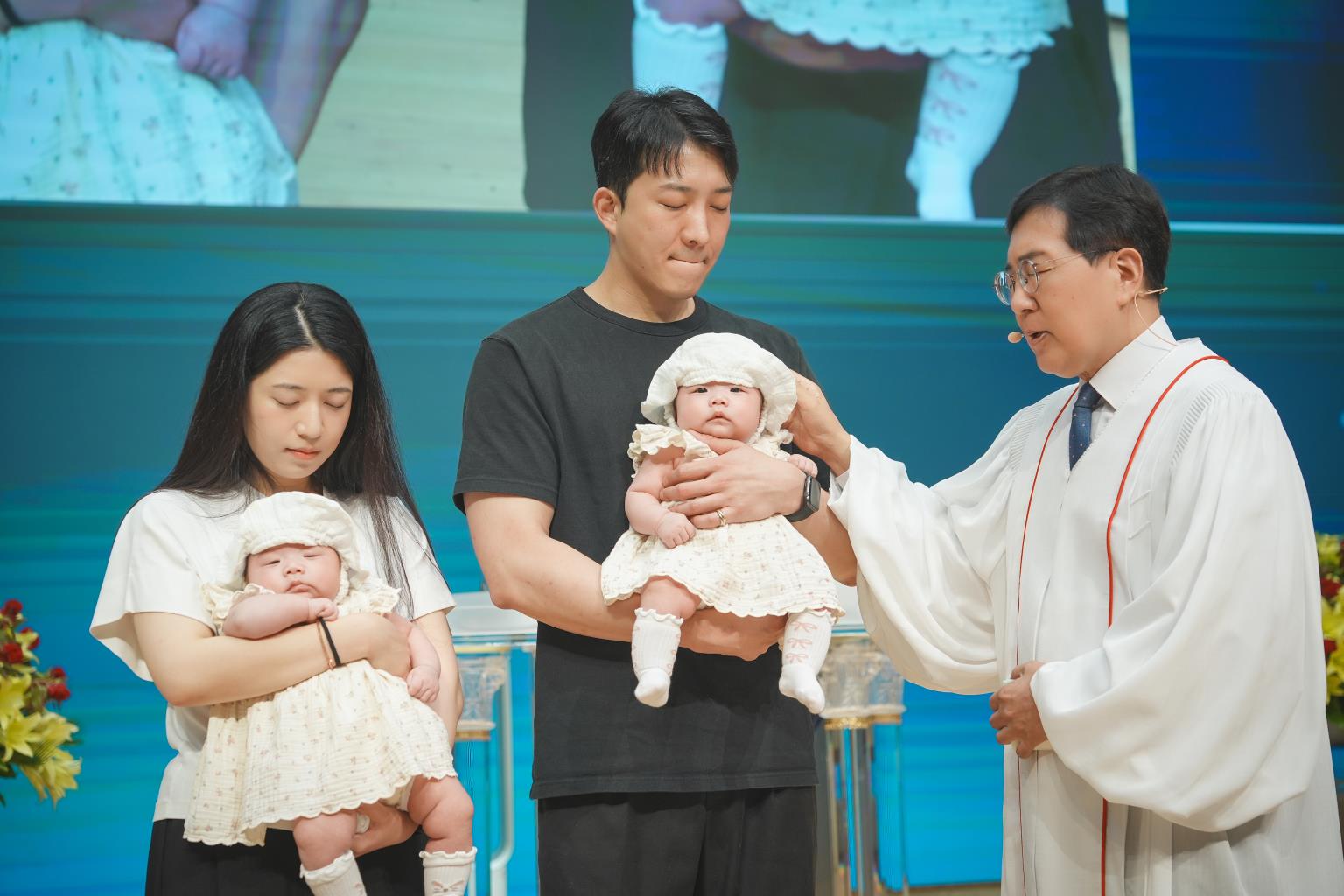 아이(고서아, 고유나) 첫 예배 인사
